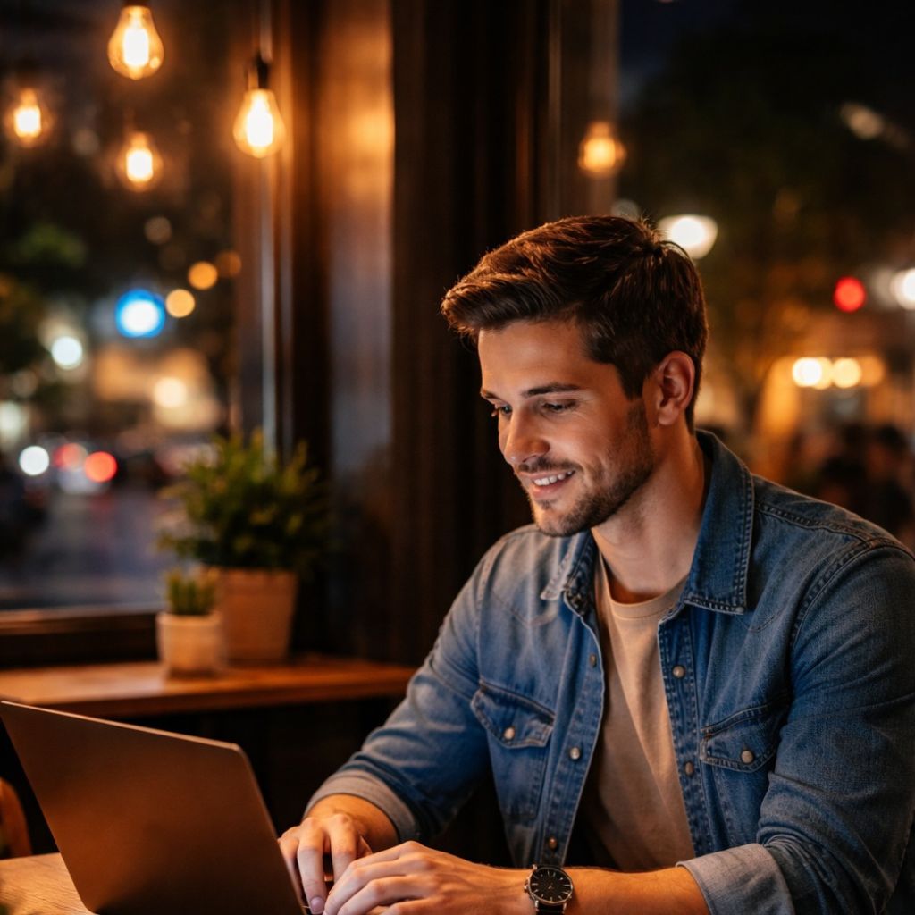 Founder building their startup vision